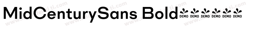 MidCenturySans Bold字体转换